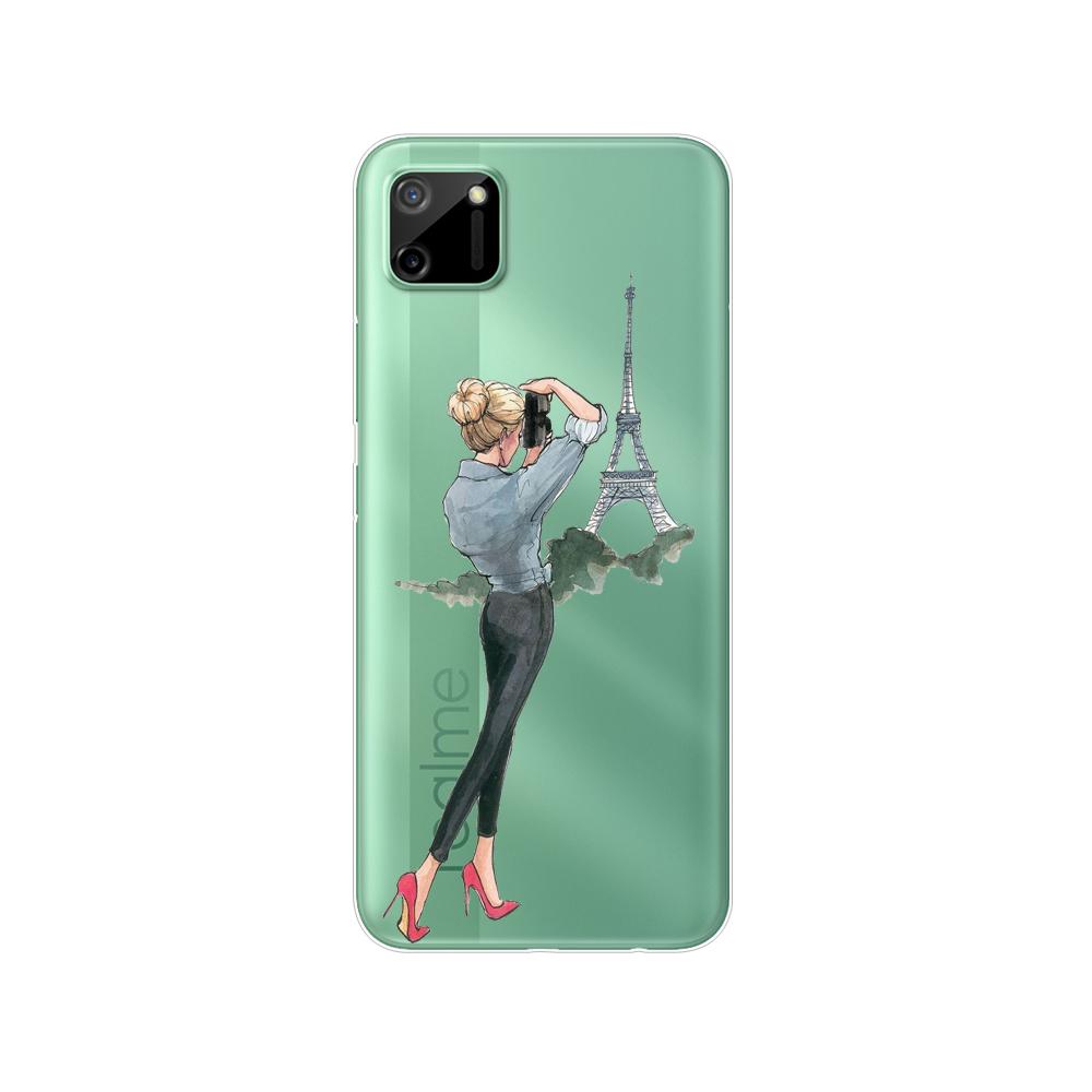 Для Realme C11 2021 2020 силиконовый чехол из ТПУ на заднюю панель телефона, чехол для OPPO RealmeC11 C 11, мягкий чехол RMX3231 RMX2185, бампер 6,5 дюйма