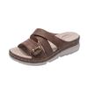 Fashion Women Slipper Summer New Handmade Wedge Platform Orthopedic Shoes  Retro Casual Outdoor Beach Slides Sandalias De Mujer 2024