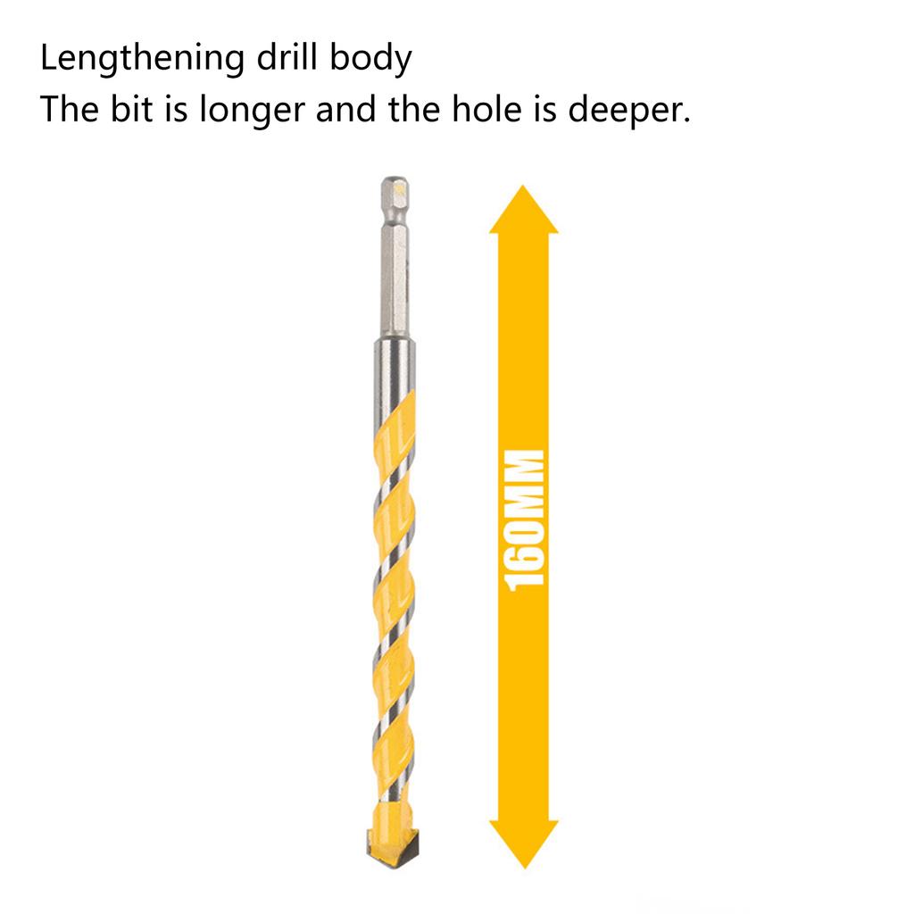 High Hardness 5/6/8/10/12mm Alloy Drill Bit for Various Materials Sturdy and Reliable Drill Bits for Ceramic Granite