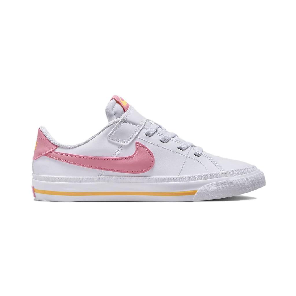 Nike Court Legacy PS Белые Кораллово-Оранжевые Детские Кроссовки Лазерно-Оранжевый Кораллово-Меловой DA5381-118