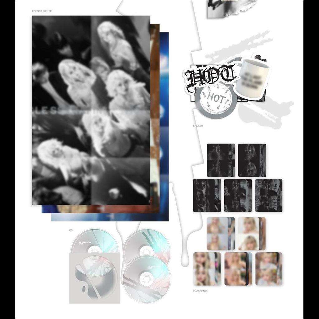 [SITE POB] LE SSERAFIM - HOT 5th Mini Album