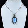 Великолепный Owyhee Opal Gemstone Чистая медная проволока Обернутая подвеска ручной работы Ювелирный подарок