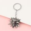 Game Pendant Wolf Head Key Chain, Wizard Witcher, Punk Style Metal Zinc Alloy Key Chain, Retro Pendant Decoration