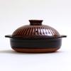 Керамический горшок хризантема Ginpo Pottery, Банко-керамика (Размер 7 / Янтарный / На 2 порции) """Горшок из глины нового поколения, который украсит ваш стол""" Styli"""