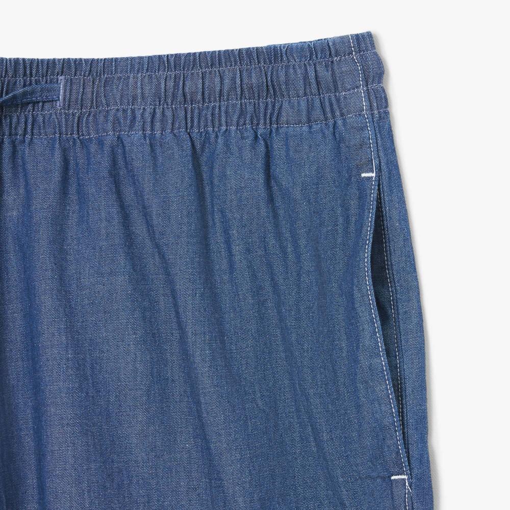 [lacoste] Men's Relaxed Fit Denim Shorts GH1856-56GMK9