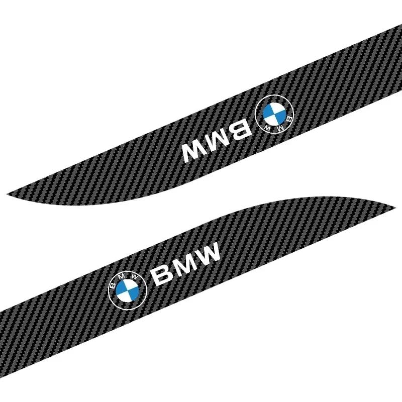 LPTJD1 Car Sticker Hot 2pc Car Door Side Skirt Sill Stripe Carbon Decals Accessories For BMW E46 M E90 E60 F10 F30 G20 X1 X3 X4 X5 X6 E