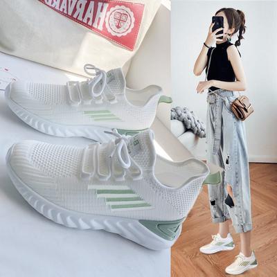 Маленькие белые туфли, повседневные кроссовки на толстой подошве