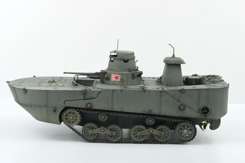 PLATZ/MONO Танки мира 11-й выпуск Масштаб 1/35 Японский морской плавающий танк Тип 2 Ka-Mi Configuration for Seaborne Operations (Тип с поздним поплавком) Пластиковая модель MD011 (танк)