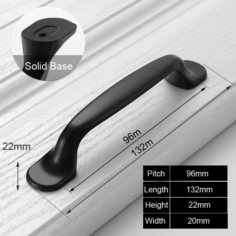 PQB Black Handles for Furniture Cabinet Knobs and Handles Kitchen Handles Drawer Knobs Cabinet Pulls Cupboard Handles Knobs
