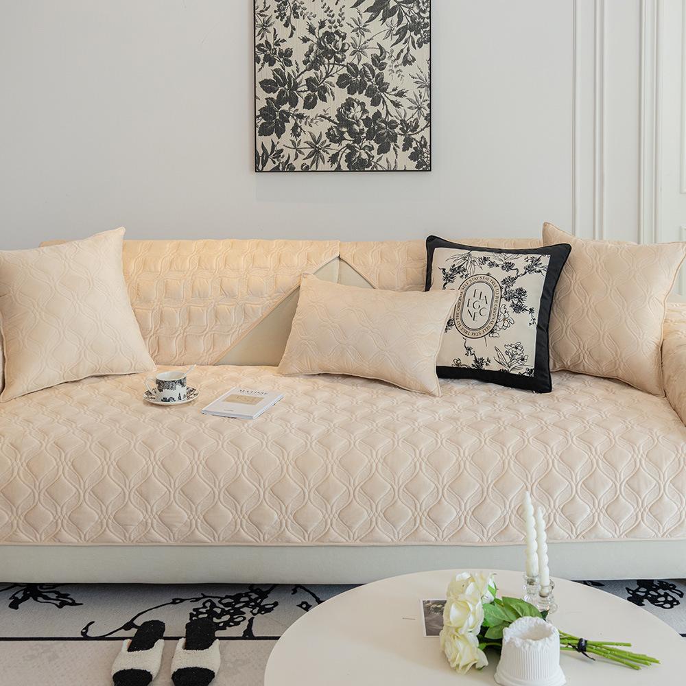 Зимняя хрустальная бархатная диванная подушка, новая легкая французская кремовая подушка в стиле тканевая кожаная диванная подушка