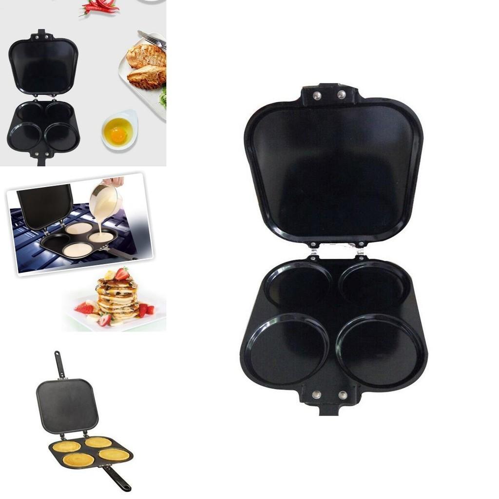 Универсальная сковорода с четырьмя отверстиями и антипригарным покрытием - Идеально подходит для приготовления блинов, омлетов и многого другого