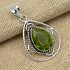 Peridot Gemstone 925 Sterling Silver Handmade Jewelry Excellent Pendant For Women Gift