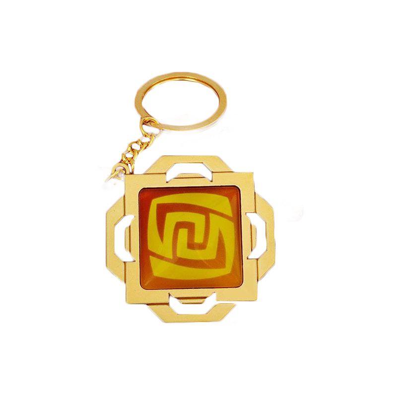 Брелок Genshin Impact Семь Элементов с Дизайном Гео Анемо Электро Дендро Гидро Пиро Крио