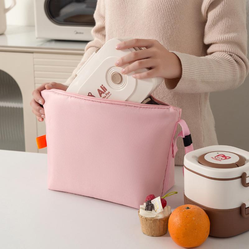 1 шт. Портативная большая термосумка для ланча, многоразовая термосумка из алюминиевой фольги для офиса, для переноски ланч-бокса, сумка-холодильник