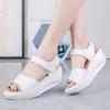Women Shoes Summer Female Sandals Wedge Platform Shoes Comfortable Leather Peep ToeSandals for Women Wedge Sneakers