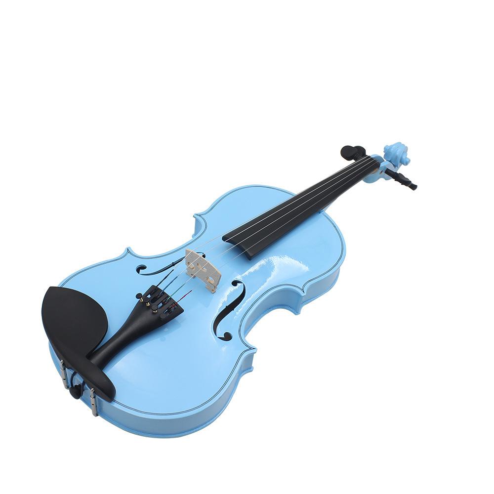 Colored Violins, Wooden Violins, Beginners, Adults, and Children Practicing Solid Wooden Violins, Violins