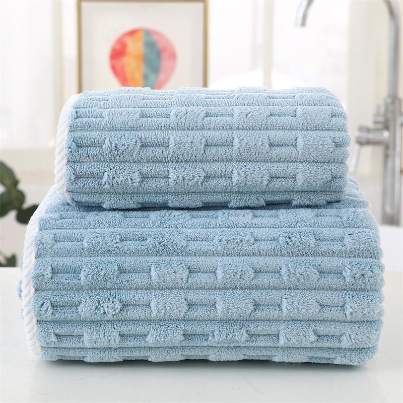 Бамбуковое бархатное коралловое флисовое банное полотенце – Супермягкое и впитывающее для взрослых