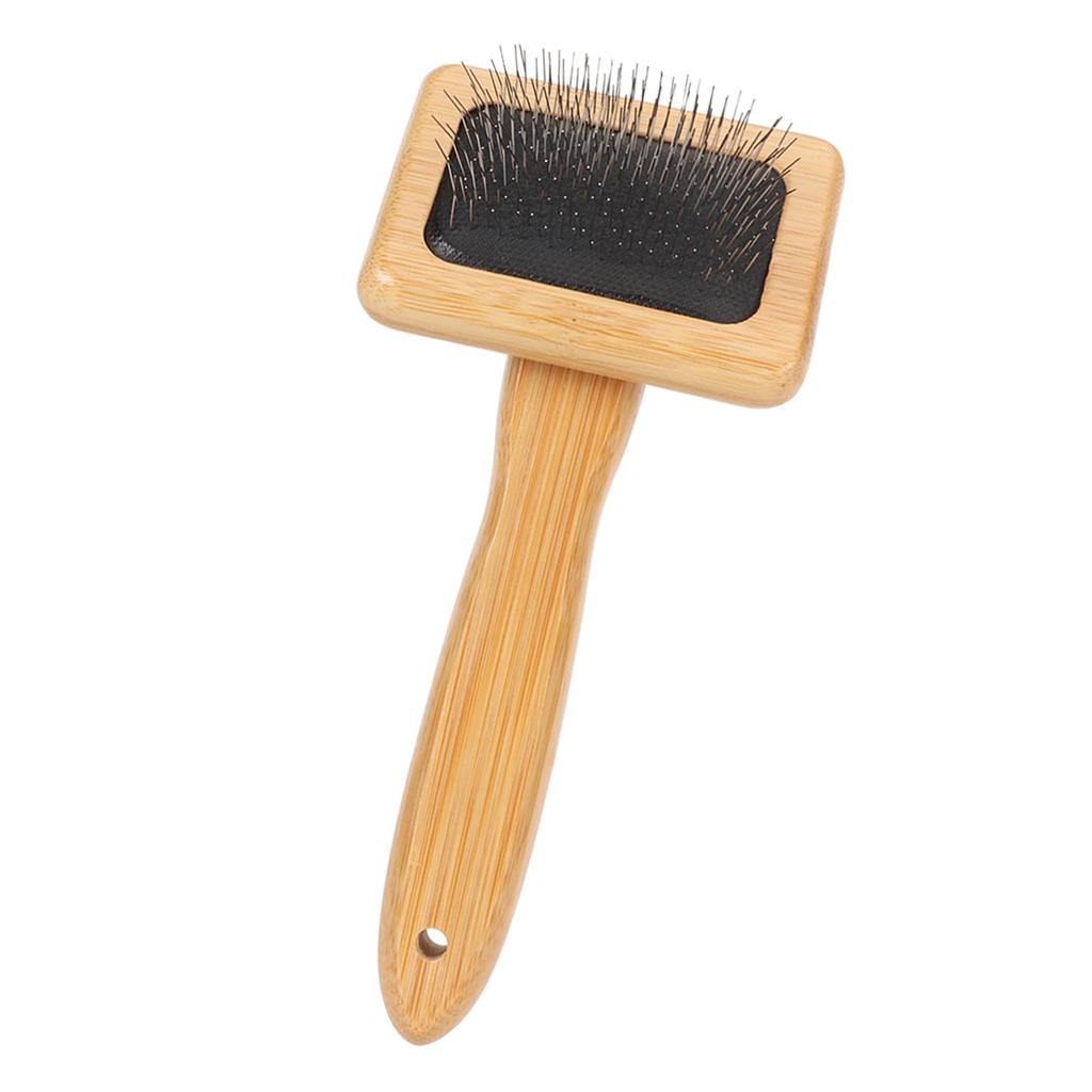 Расческа-чесалка для макраме с отверстием   Подушка для сумки Тонко отполированный бамбук Чистящая щетка-чесалка для питомца Гобелена