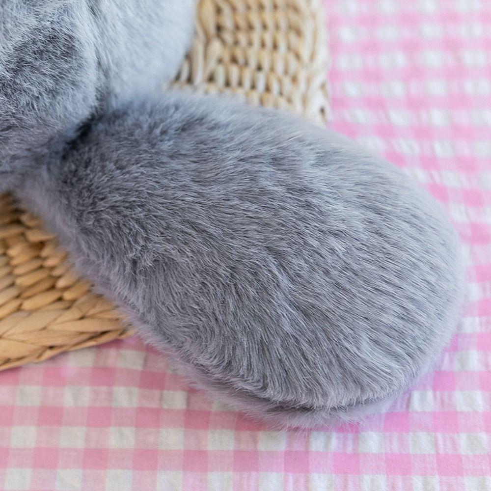 Мультяшный Кот с Большими Глазами Плюшевая Кукла Пушистый Кот Набивная Кукла Веселый Плюшевый Кот Игрушки для Детей
