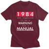 Мужская футболка George Orwell 1984 Was Not Supposed To Be Manual, с коротким рукавом, 100% хлопок, новинка, свободный крой