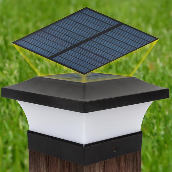 Солнечный светильник на столбе, водонепроницаемый уличный солнечный светильник, солнечный светильник на столбе для ограждения террасы, сада, патио, крыльца, украшения