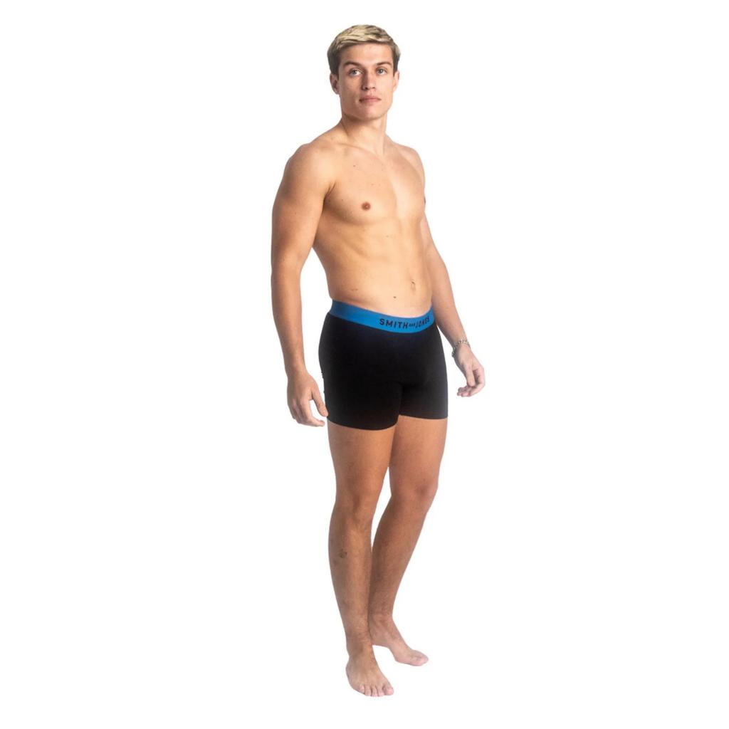 Smith & Jones Mens Leland Assorted Designs Boxer Shorts (Pack of 7)