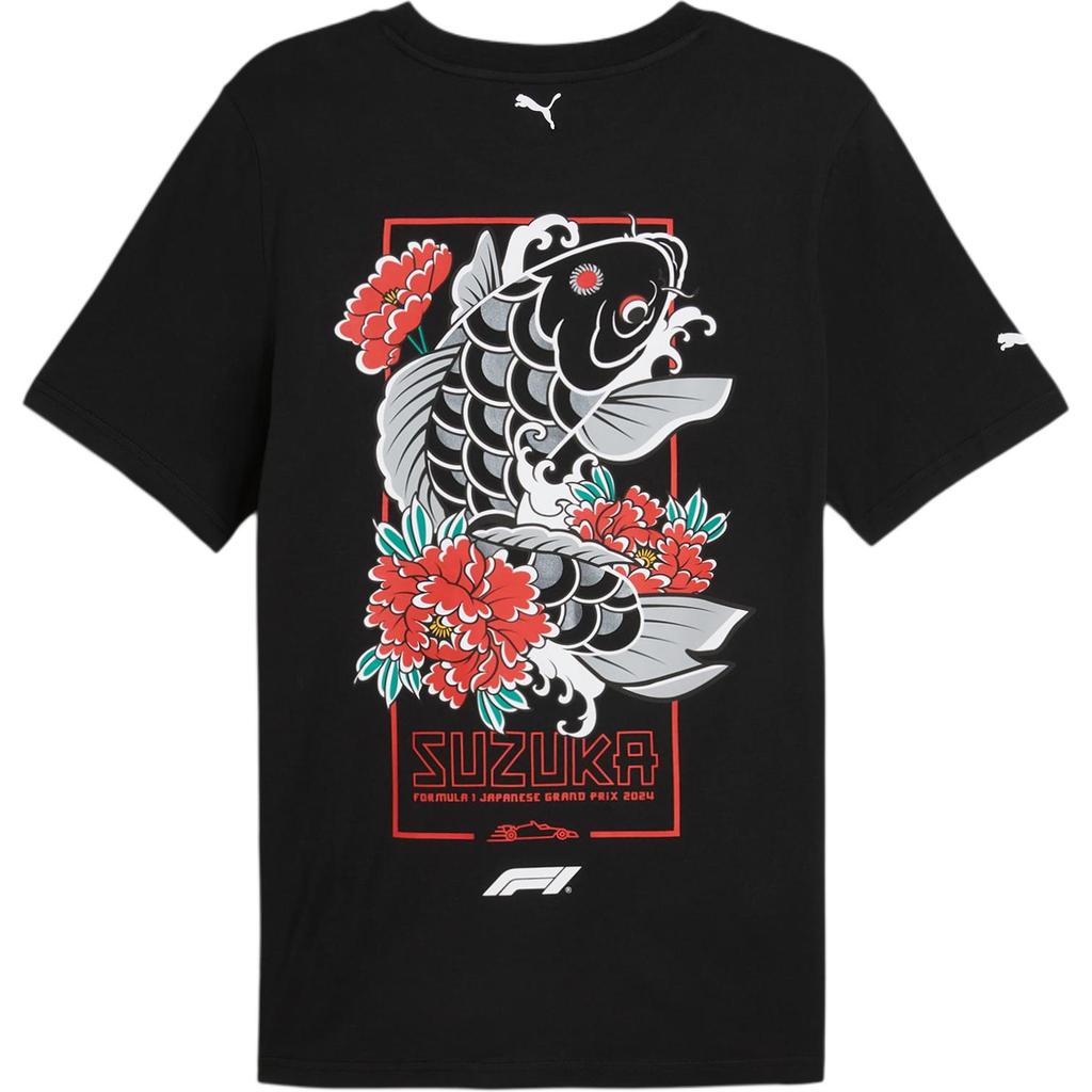 Новая мужская футболка PUMA F1 FW24 черная 628316-01