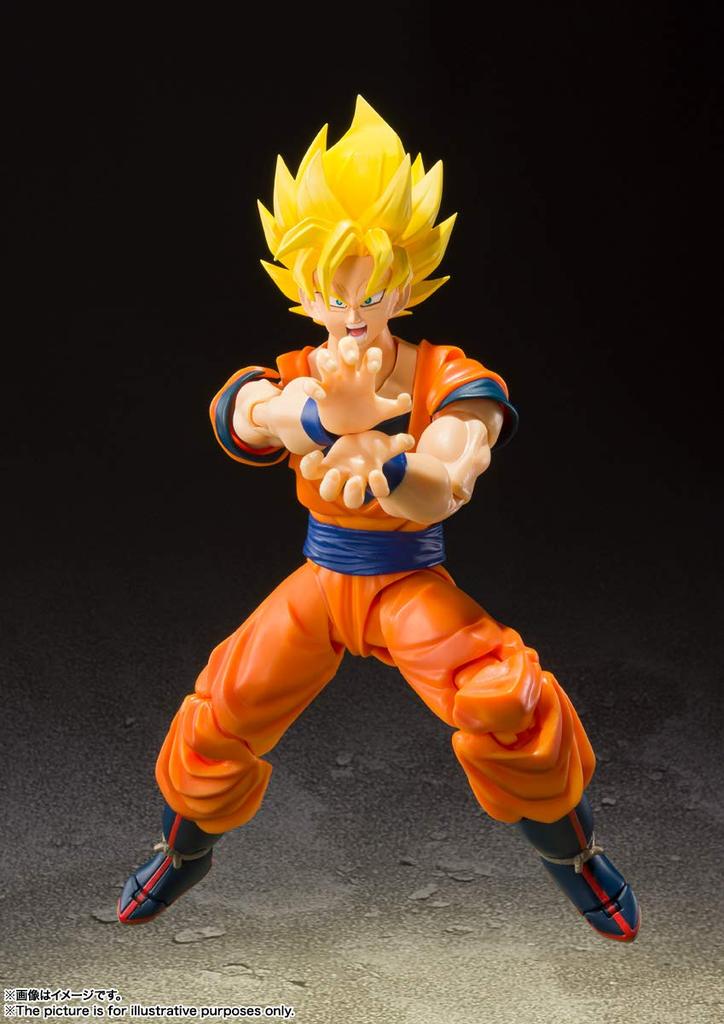 TAMASHII NATIONS Dragon Ball Z Супер Сайян Полная Сила Сон примерно ПВХ АБС окрашенная экшн-фигурка S.H.Figuarts Гоку, 140 мм, &