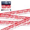 1Pc Halloween Props Window Prop Warning Line Plastic Skull Head Warning Tape Signs Halloween Decoration Witch Balloons Lot
