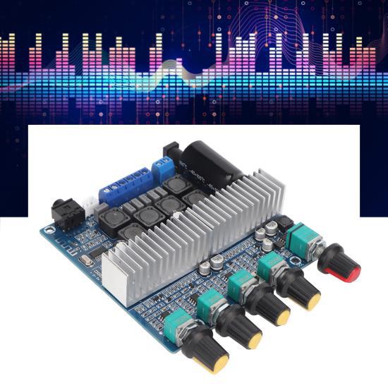 Плата усилителя сабвуфера 2,1, высокая мощность HiFi, управление басами и высокими частотами, цифровой модуль усилителя звуковой мощности, плата 
