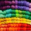 Multi-color Soft Cotton Cross Stitch Threads Sewing Embroidery Floss DIY Handmade Wool Knitting Floss 100 Skeins