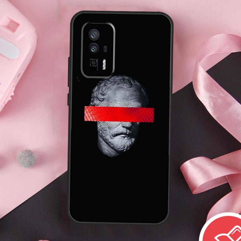Чехол-кейс с лицом греческого бога для POCO F6 X6 X3 X5 M6 Pro F3 F5 M5s Xiaomi 14 Ultra 13 12 Lite 11T 12T 13T Pro