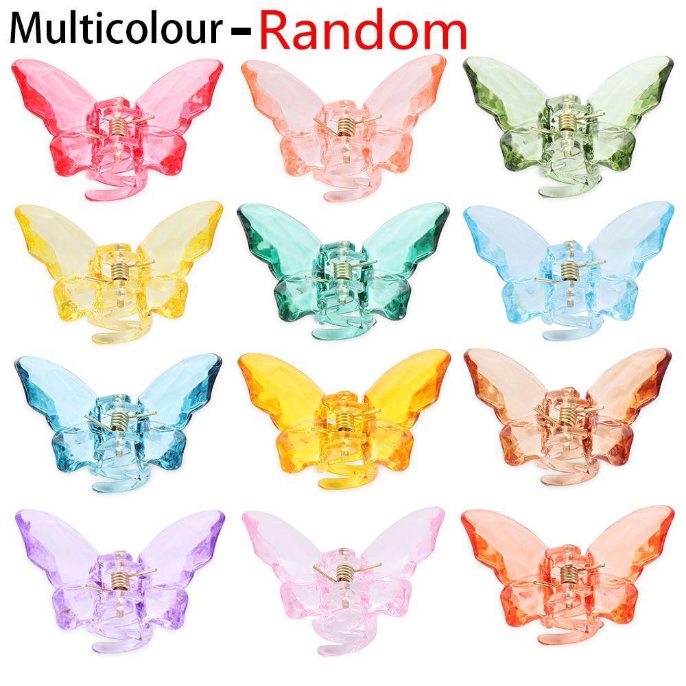 Головные уборы Прозрачный Кристалл Инструменты для укладки Акриловые Заколки для волос Бабочка Зажим для волос Крабы Заколки