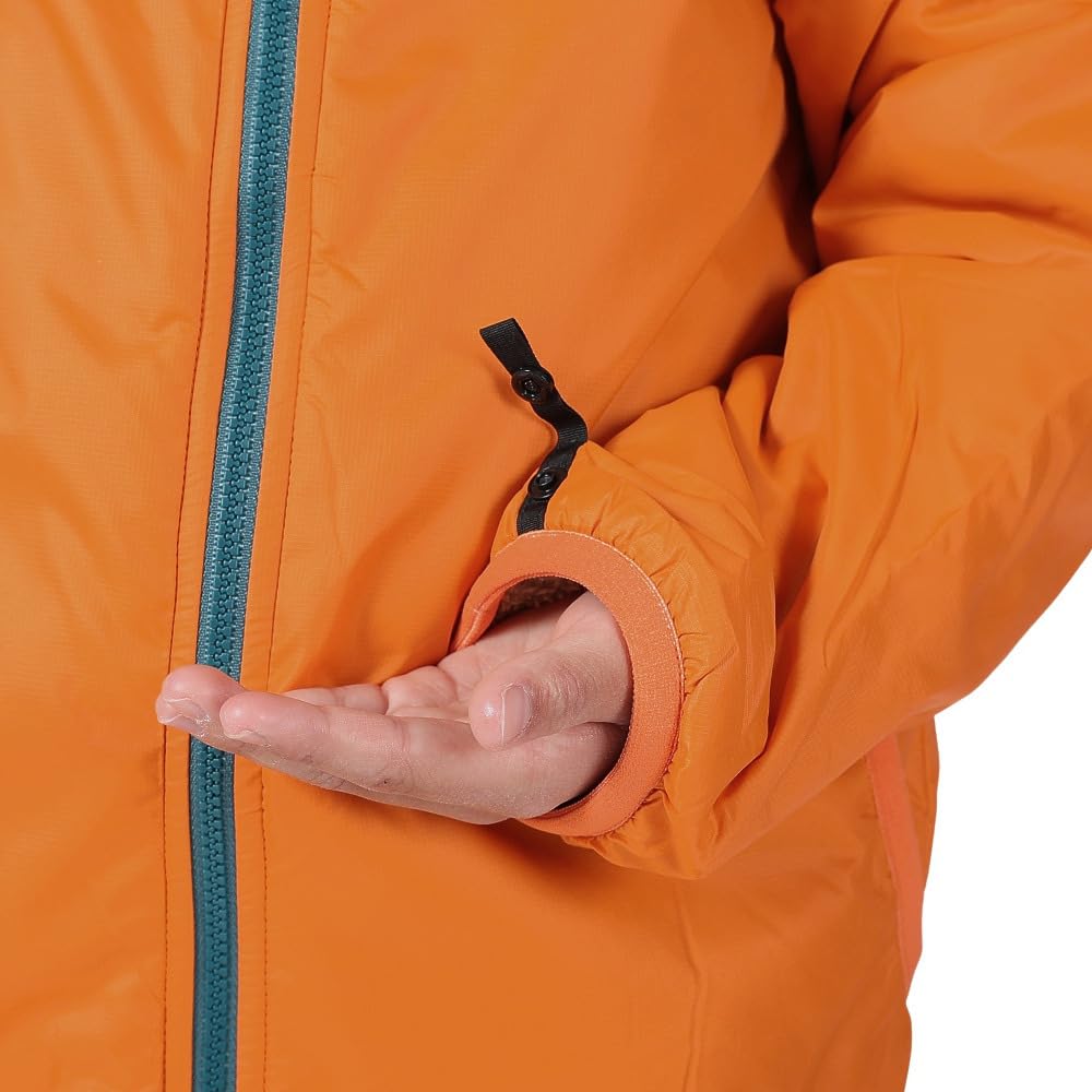 North Двусторонняя Уютная Холодная 140 [Лицо] Детская Куртка, Унисекс, Защита, Тепло, Мандариновый,