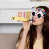 100 шт. Дудочки-пищалки для вечеринки, День рождения, Фестиваль, Свистки для веселья, Рожки для cheering, Сувениры для вечеринки, Украшения для праздника