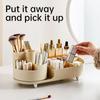 Cosmetics Storage Box Rotating Pen Holder Dresser Table Large Capacity Makeup Brush Lipstick Eye Shadow Puff Storage Rack