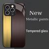 Trendy Gold & Black Mesh phone case Glass fashion phone cases fundas carcasa Phone Case for iPhone 17 16 15 14 13 12pm Pro Plus