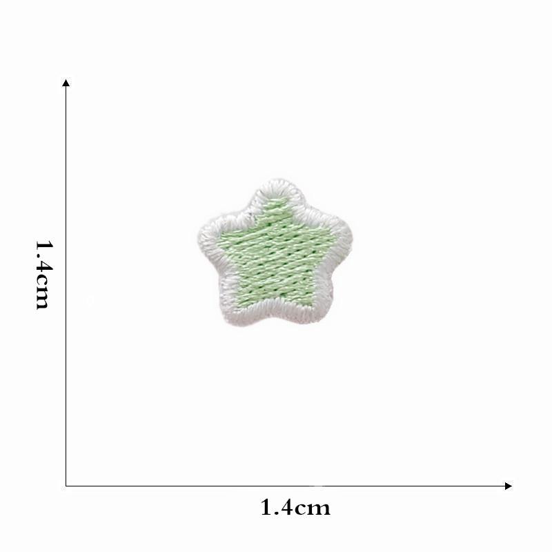 Вышитая нашивка в виде мультяшной радужной звезды для детской одежды