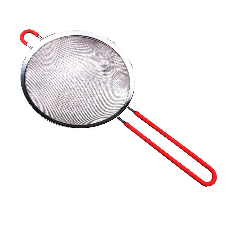 304 Stainless Steel Flour Sieve Set with Silicone Handle