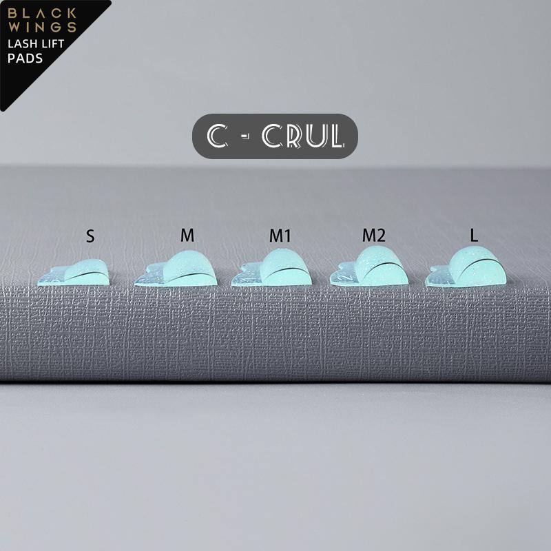 BLACKWINGS 5 пар силиконовых подушечек для завивки ресниц, подушечки для завивки ресниц, с таблицей размеров, гипоаллергенные многоразовые аксессуары