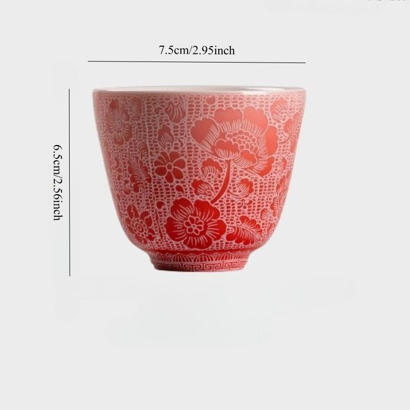 Керамическая чайная чашка Керамическая мастер-чашка Одинарная чашка Чайная чашка для дома и офиса Чашка для питья Чайный набор для Кунг-фу