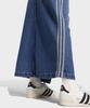 Джинсовая длинная юбка Adidas с тремя полосками - Индиго деним / Jw2658