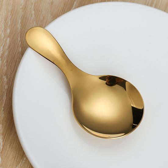 Мини-ложка из нержавеющей стали, ложка с короткой ручкой, ложка для мороженого, ложка для сухого молока для кухни, ресторана