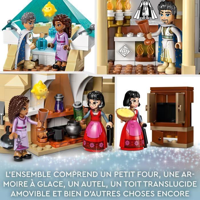 LEGO® Disney Wish 43224 Le Château du Roi Magnifico, Jouet Tiré du Film Wish avec Figurine Asha, Dahlia et le Roi Magnifico