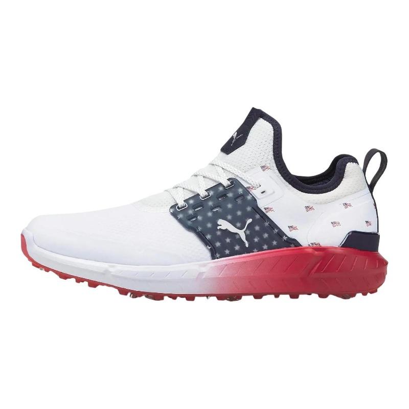 Puma Мужские низкие гольф-ботинки Ignite Articulate Белый Красный Синий 376417-01