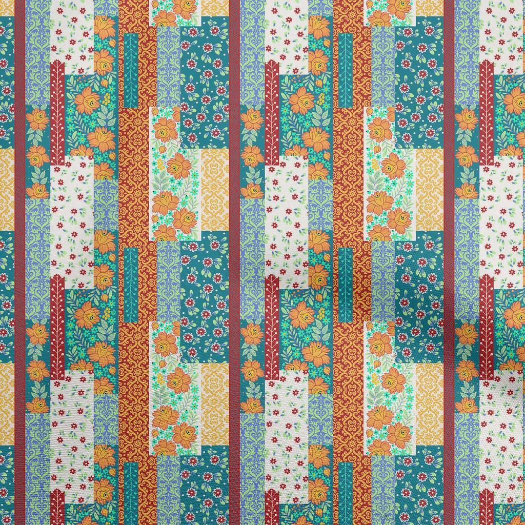 oneOone Cotton Flex Fuschia Pink2 Fabric Floral Sewing Craft Projects Fabric Prints By Yard 40 Inch