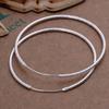 Xiaomi Charming 925 Sterling Silver 50/60mm Smooth Round Large Earrings for Women, Party Gifts, Wedding Jewelry Accessories