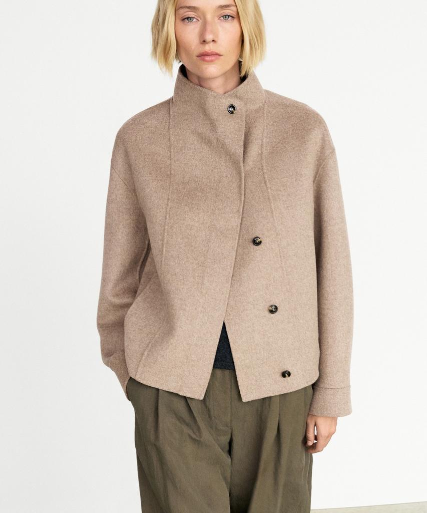 Massimo Dutti Wool Blend Short Jacket