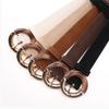 PU Leather Fashion Waist Belt Gradient Round Ring Buckle Faux Leather Belt  For Women