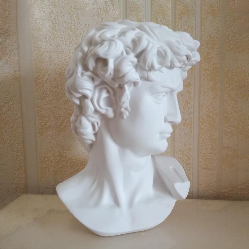 15см Бюст Давида из смолы в европейском стиле - Скандинавская декоративная фигурка